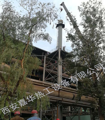 河南鋼廠3套轉(zhuǎn)爐煤氣放散點(diǎn)火施工