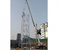 塔架吊裝現(xiàn)場