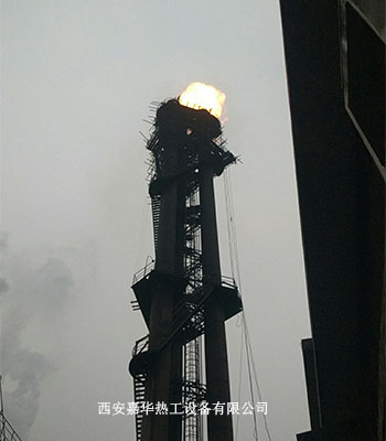 湖北某鋼廠轉(zhuǎn)爐煤氣放散點火成功