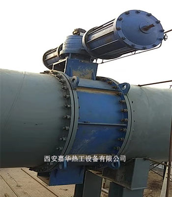 山東高爐煤氣放散塔及閥組安裝現(xiàn)場