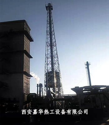 河北焦化廠焦?fàn)t煤氣放散點(diǎn)火施工中