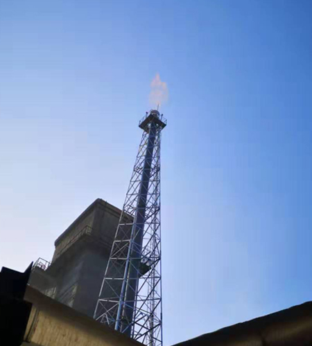 河北張家口焦?fàn)t凈煤氣放散點(diǎn)火成功