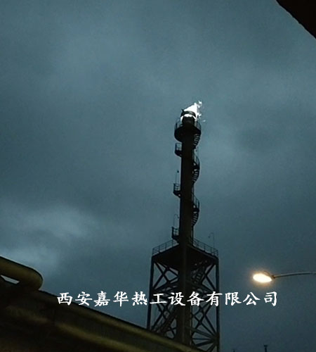 江西某鋼廠高爐煤氣放散點火成功